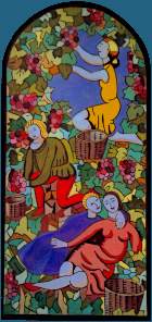 Vendanges Tapisserie Moyen-Ages
